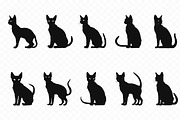 Devon Rex Cat Breed Silhouettes Clip, an Animal Illustration by Gfx Expert Team (Thumbnail 2 of 3)