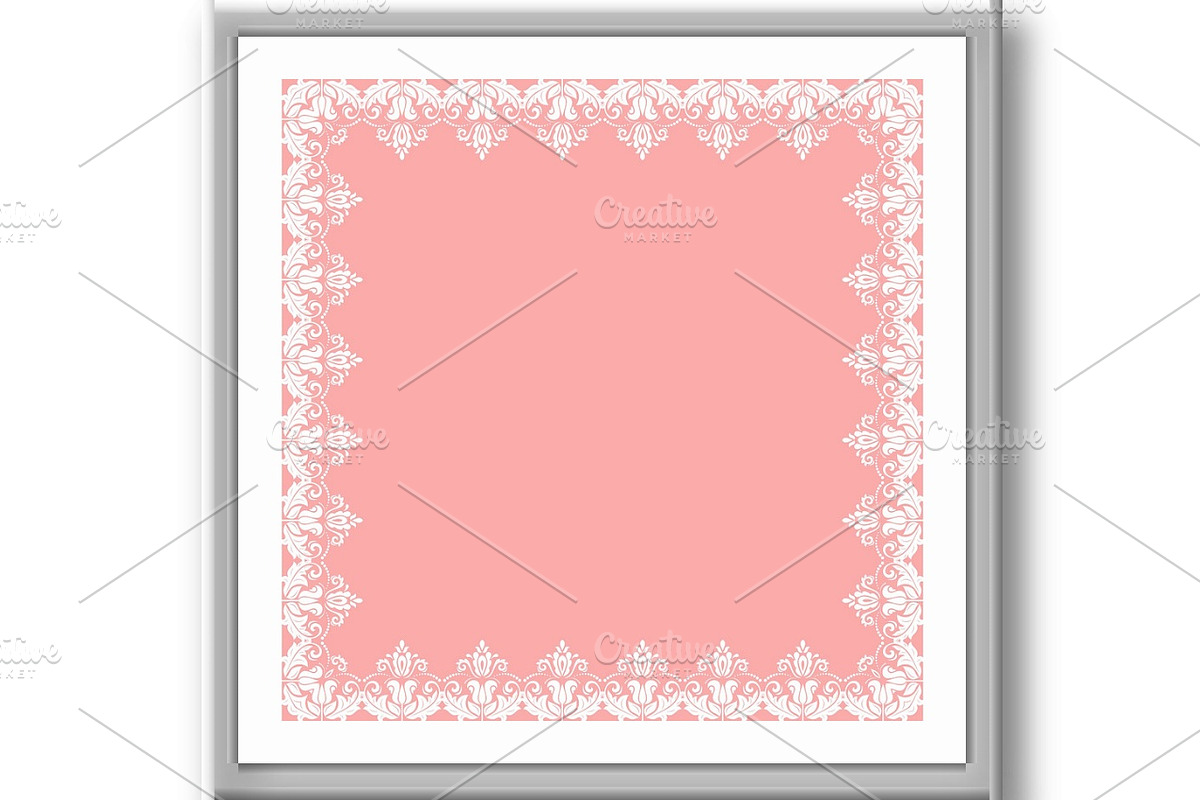 Floral Vector White Frame, a Background Graphic by FineArtStudio (Photo 2 of 3)