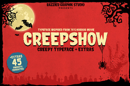 CREEPSHOW_Halloween font, a Font by bazzier_graphik