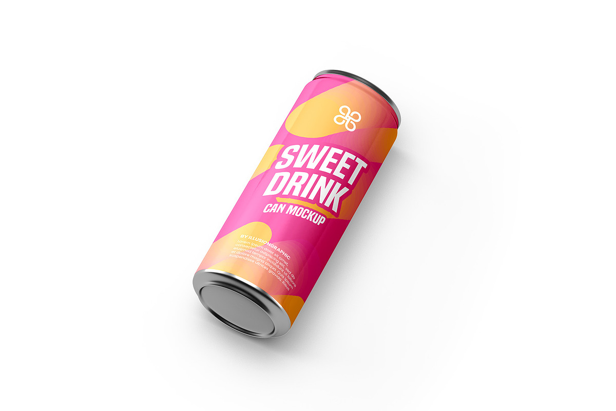 Can Mockup - 9 Views, a Packaging Mockup by Illusiongraphic (Photo 5 of 20)