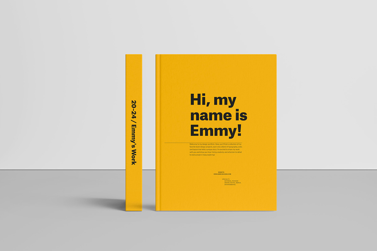 Modern Portfolio Template With Spine
