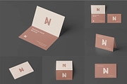 Bi-Fold Business Card Mock-up, an Advertising Mockup by zippypixelstudio (Thumbnail 1 of 11)