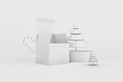Christmas Box Mockup, a Packaging Mockup by Qaleb Studio (Thumbnail 2 of 2)