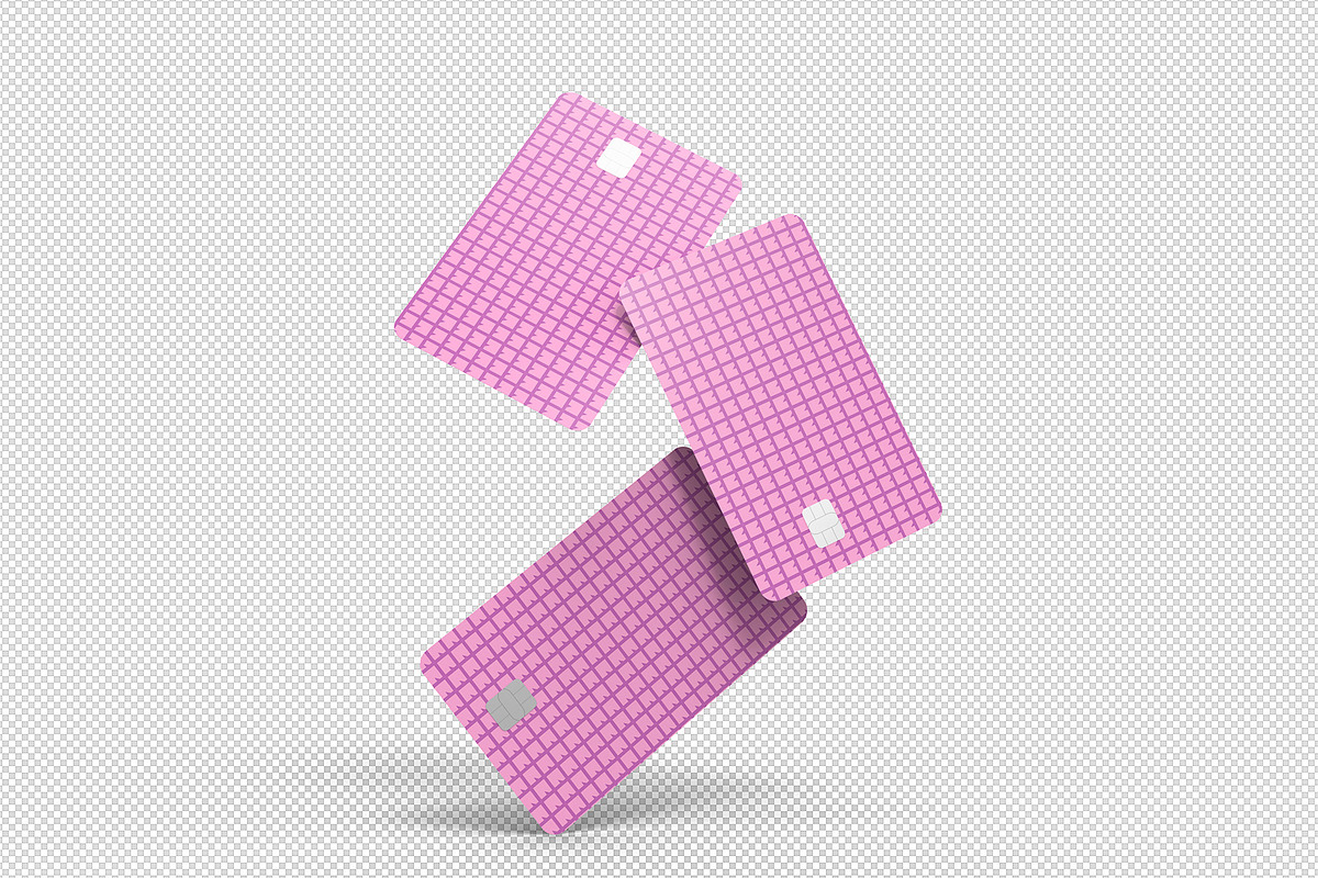 3d Floating Credit Cards Mockup, a Merchandise Mockup by The Rose Project (Photo 4 of 4)