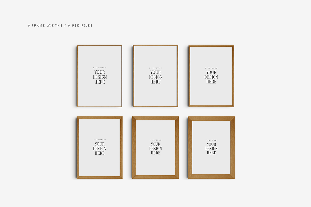 Frame Mockup 5:7 (A4) Portrait, a Mockup by DESIGN BY nube (Photo 2 of 15)