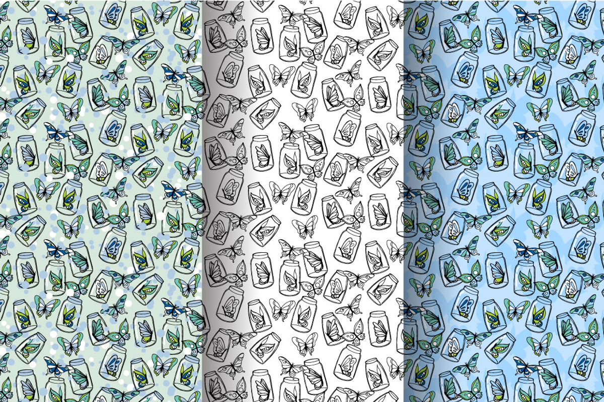 Butterfly patterns, a Pattern Graphic by merion_merion (Photo 4 of 4)
