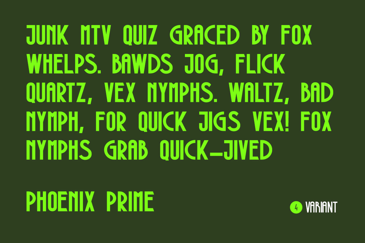 Phoenix Display Font, a Sans Serif Font by Webhance Studio (Photo 2 of 12)