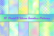 Mermaid Seamless Patterns Bundle, a Pattern Graphic by RabbitAndPencil (Thumbnail 5 of 11)