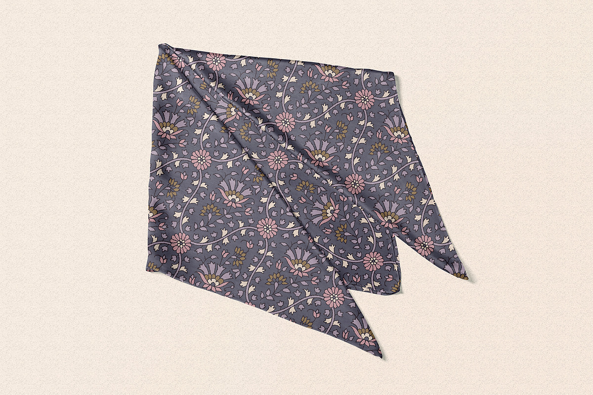 Vintage Damask Floral Pattern, a Pattern Graphic by StudioGlouna (Photo 8 of 9)
