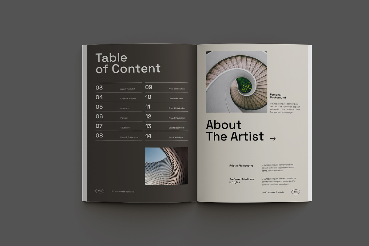 Brown Minimal Architecture Portfolio, a Brochure Template by Neermana (Photo 4 of 11)