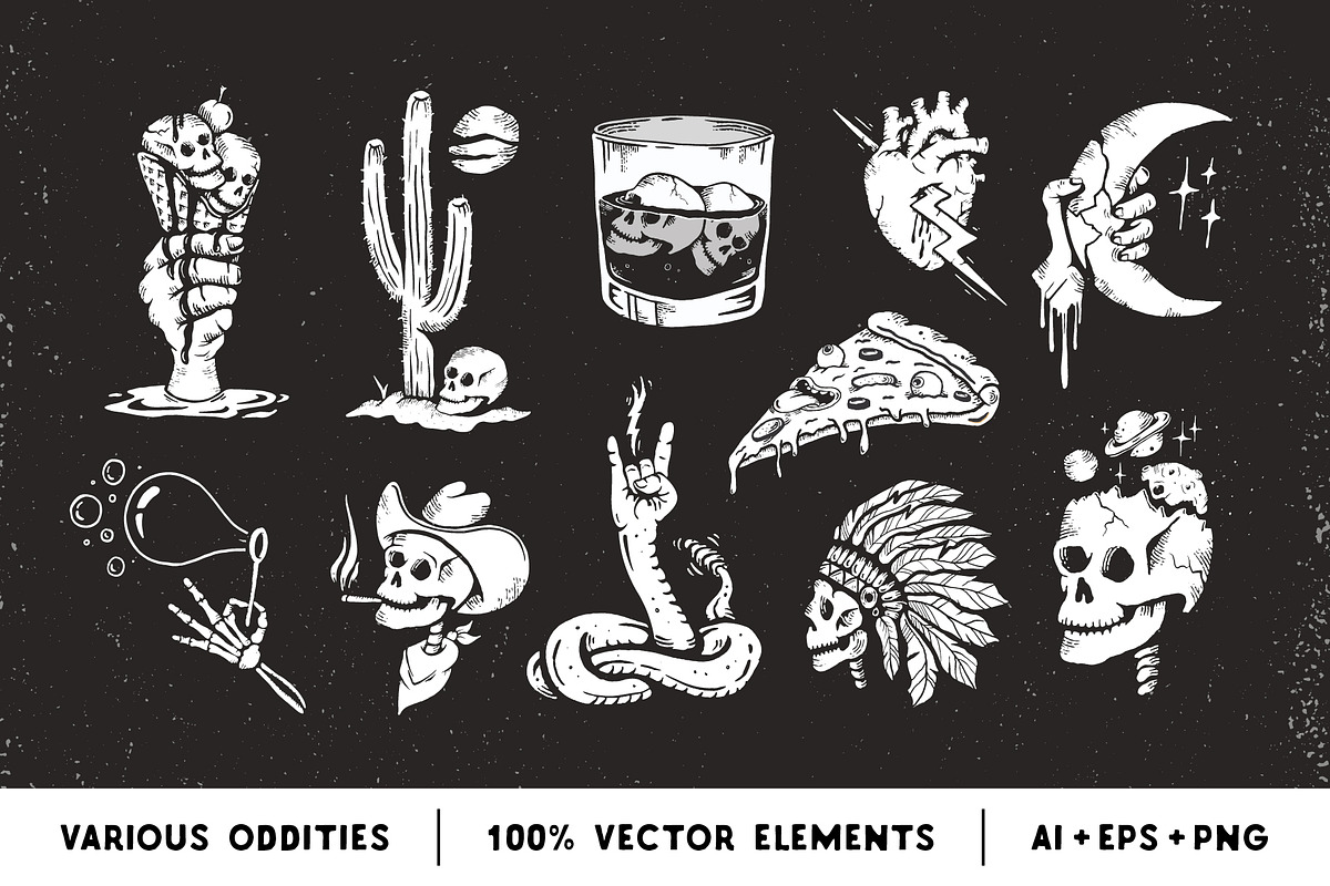 Skulls, Souls, and other Oddities, an Illustration by Chad Alan Steinborn (Photo 1 of 8)