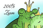 Frog clipart, an Animal Illustration by DarinaDigital (Thumbnail 6 of 6)