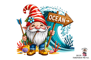 Beach Gnome Summer PNG Bundle, a Graphic by Clipart Studio (Thumbnail 4 of 12)