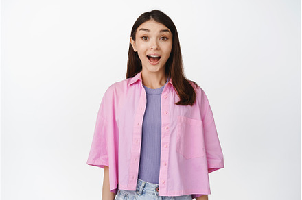 Image of surprised girl open mouth, a Person Photo by Cookie Studio