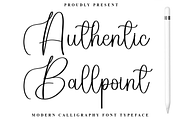 Authentic Ballpoint, a Handwritten Font by InermediaSTUDIO (Thumbnail 1 of 8)
