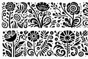 Vintage Flowers Folk Art, a Decorative Illustration by devastd (Thumbnail 17 of 28)