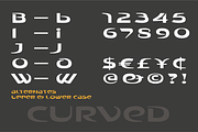 Curved–Dynamic Modern Display Font, a Sans Serif Font by SD-Fonts (Thumbnail 9 of 9)