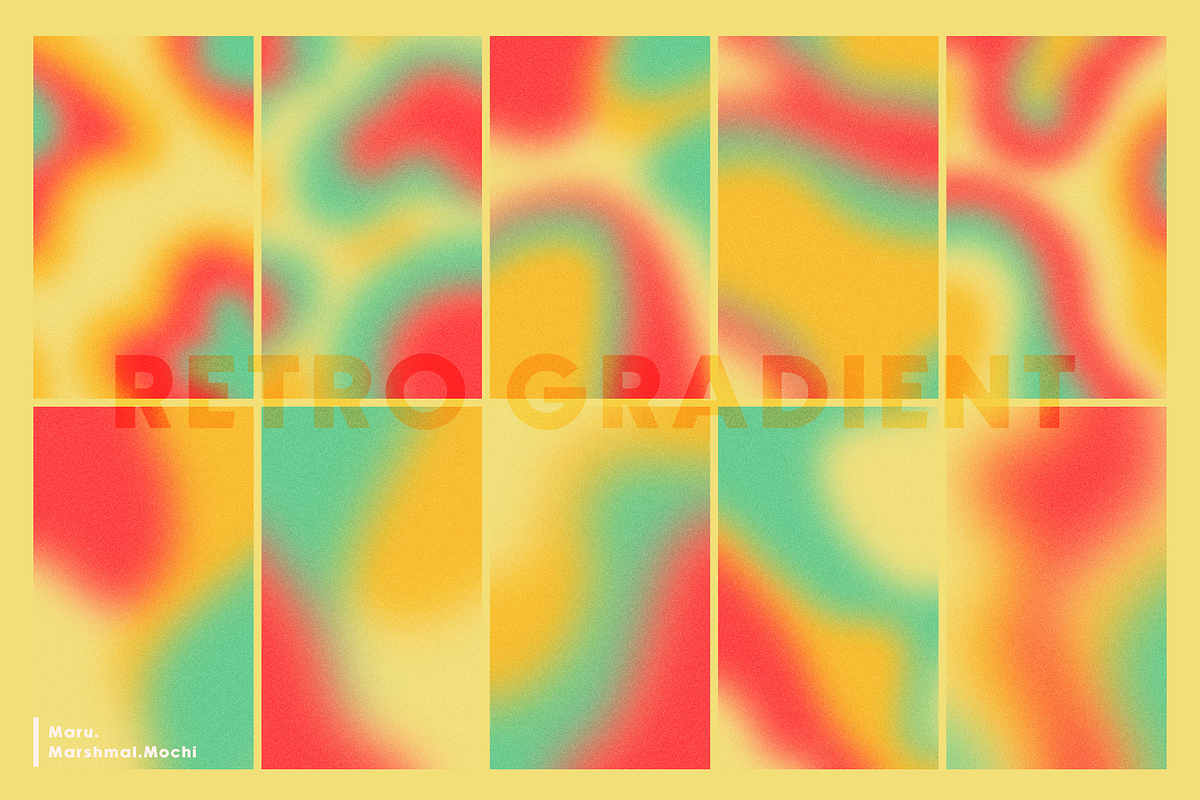 Retro Gradient, a Background Graphic by Marshmal Mochi (Photo 3 of 4)