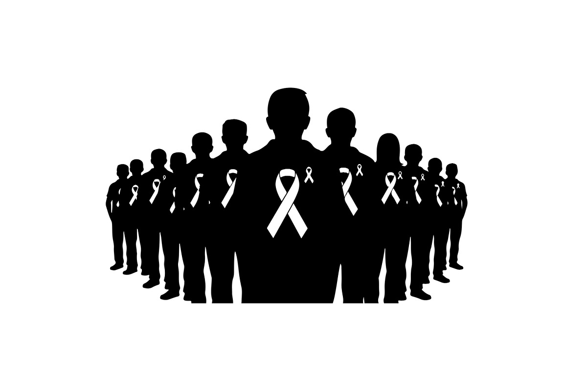 Cancer Awareness Silhouette Set, a Healthcare Illustration by Designer_Momina (Photo 5 of 24)