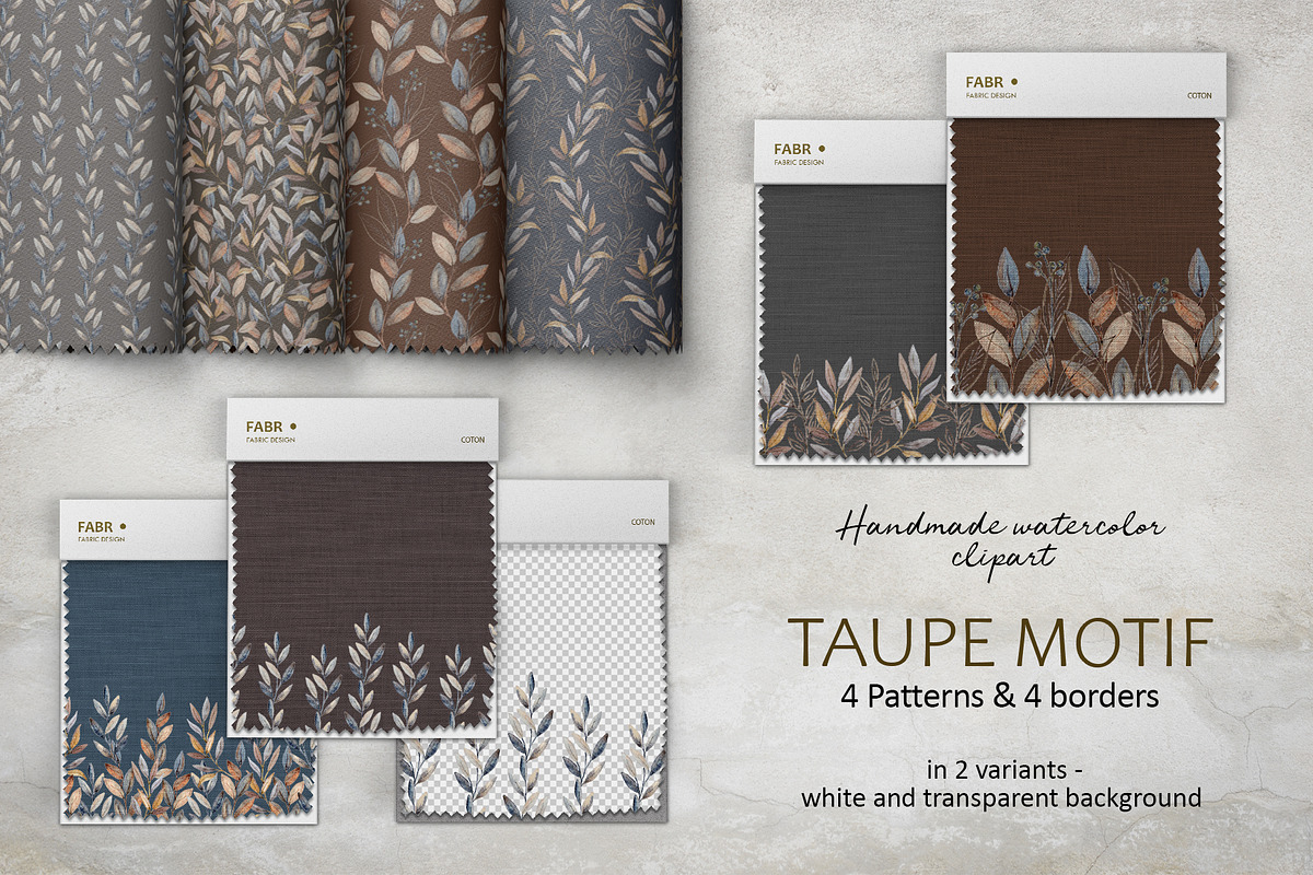 TAUPE MOTIF | patterns & borders, a Pattern Graphic by NGliory (Photo 2 of 5)