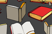 Books seamless pattern, a Pattern Graphic by IreneArt illustrations (Thumbnail 6 of 9)