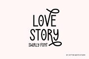 Love Story Cute Font, a Sans Serif Font by Sofia Skoog (Thumbnail 1 of 10)