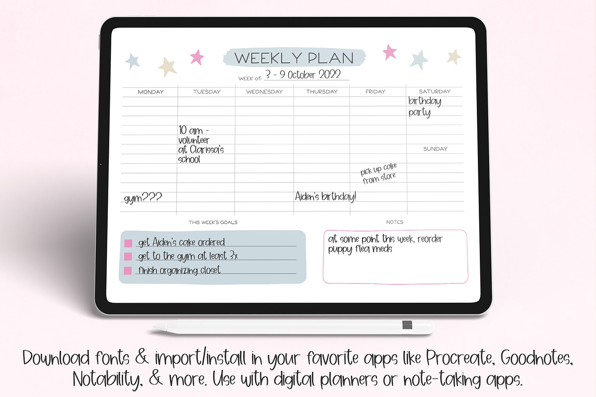 The Note Taking Font Bundle, a Handwritten Font by Beck McCormick (Photo 3 of 7)