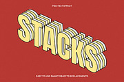 Stacked Text Effect - 10 in 1, a Layer Style Add-On by dokudokunomi (Thumbnail 3 of 4)
