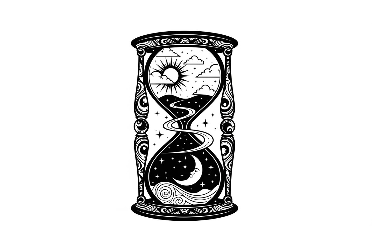 Celestial Sun Moon Hourglass Bundle, an Illustration by Gaye Art (Photo 18 of 31)