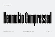 Neumatic Compressed, a Sans Serif Font by Arkitype (Thumbnail 1 of 10)