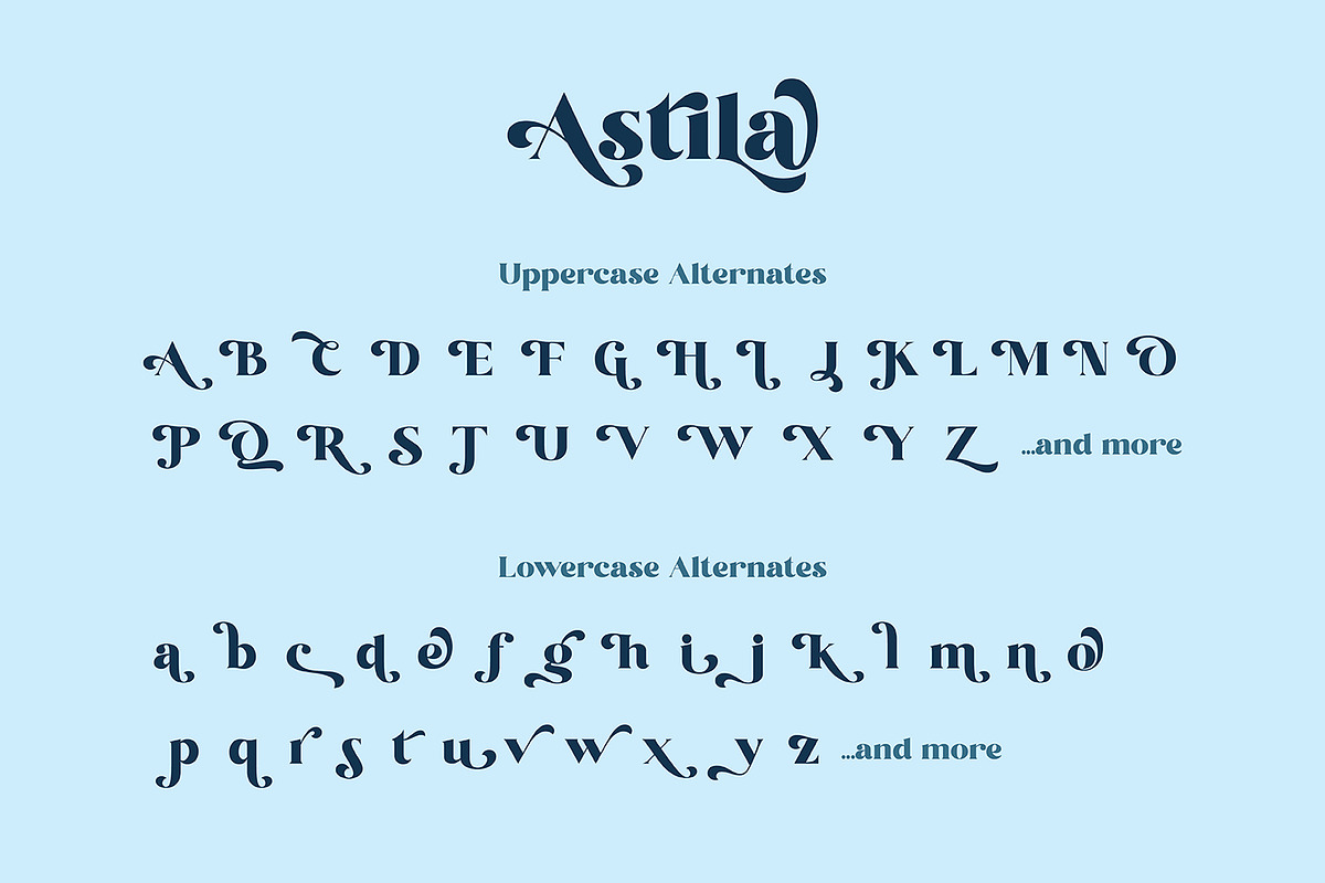 Astila - Modern & Playful Serif Font, a Serif Font by Ekahermawan (Photo 9 of 12)