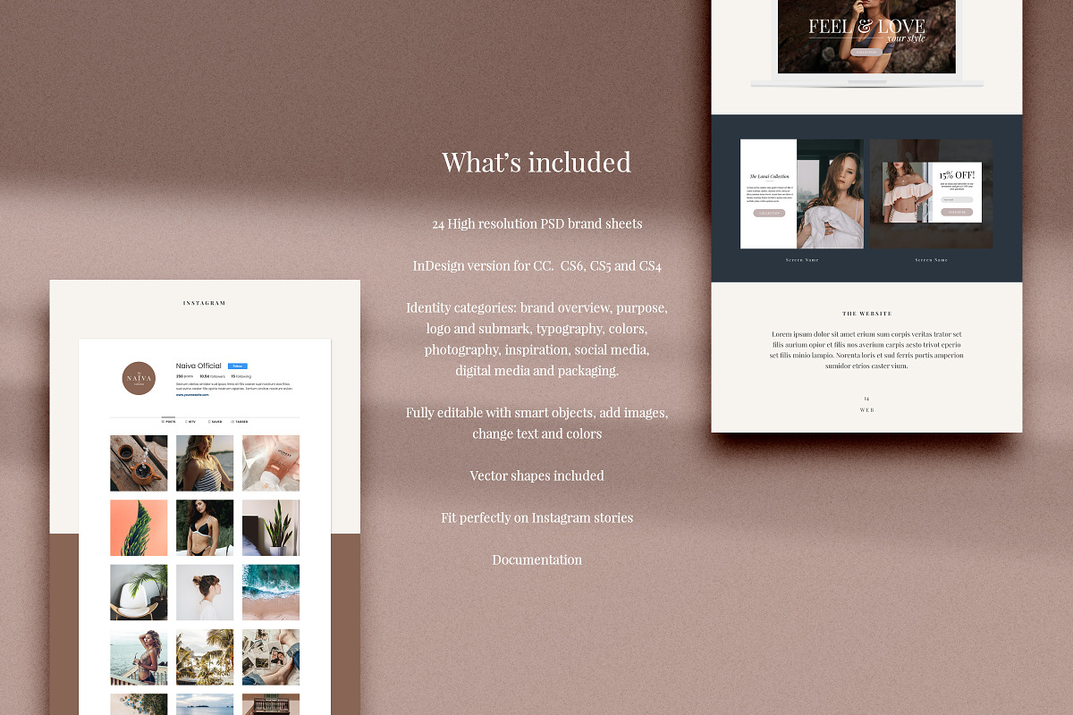 Naiva - Brand Sheets Collection, a Presentation Template by The Iconic (Photo 10 of 10)