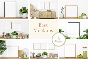 Frame Mockup Bundle - 131, a Print Template by Mockup Shop
