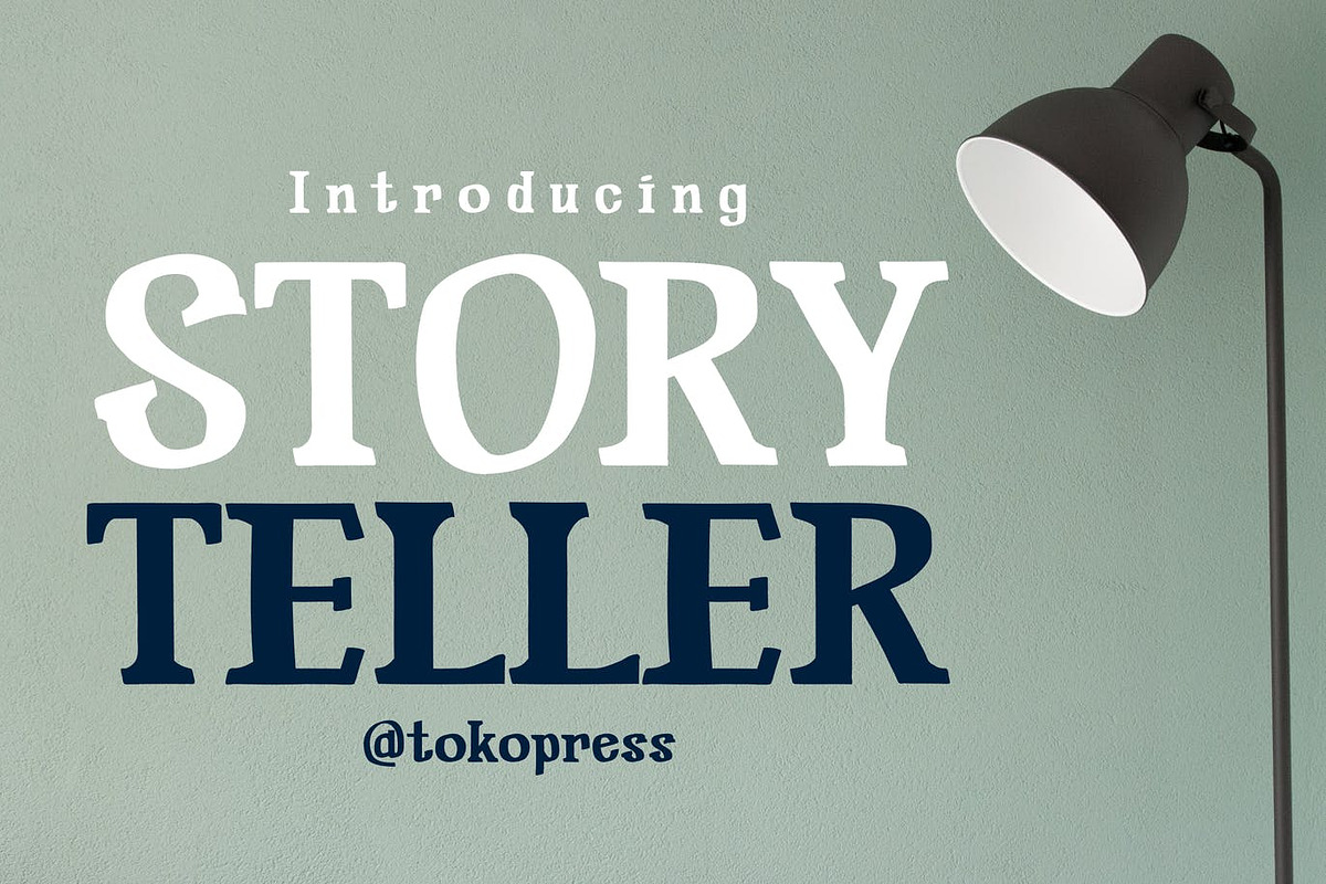Storyteller - Girly Font, a Serif Font by TokoPress (Photo 1 of 10)