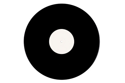 Black vinyl on a white background, an Arts & Entertainment Photo by Aleksandr Korotun Photo