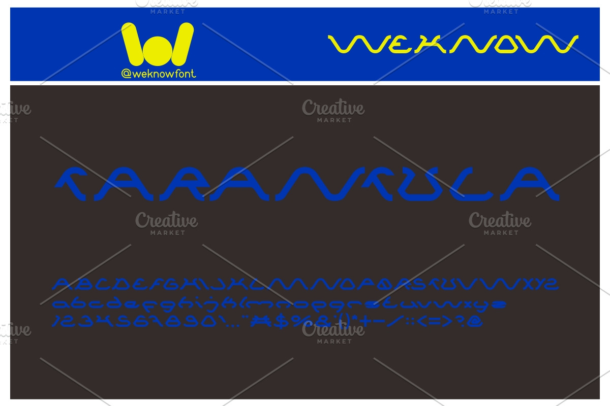 spider font, a Font by weknow (Photo 2 of 5)