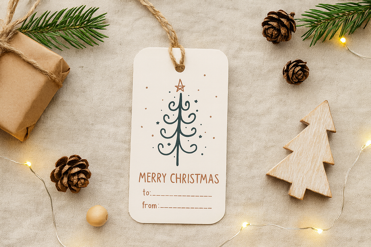 Christmas tag / nordic minimal tags, a Card Template by KimitahDesign (Photo 4 of 7)