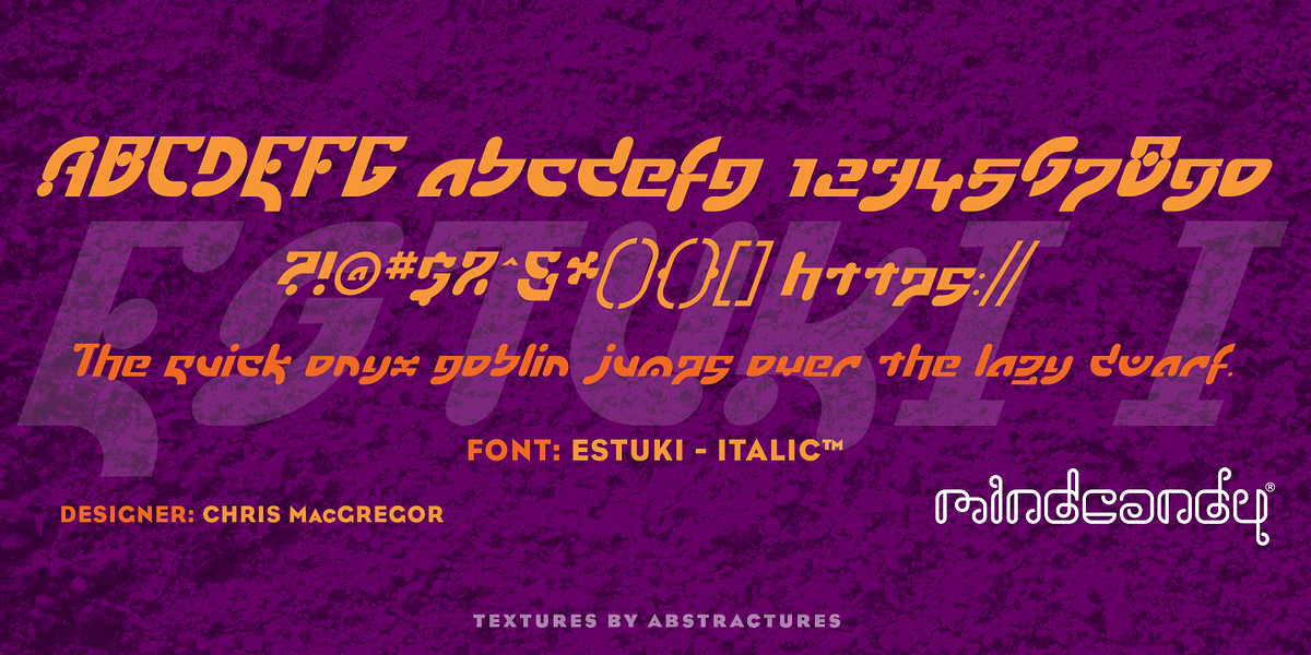 Estuki™, a Font by MINDCANDY (Photo 2 of 4)
