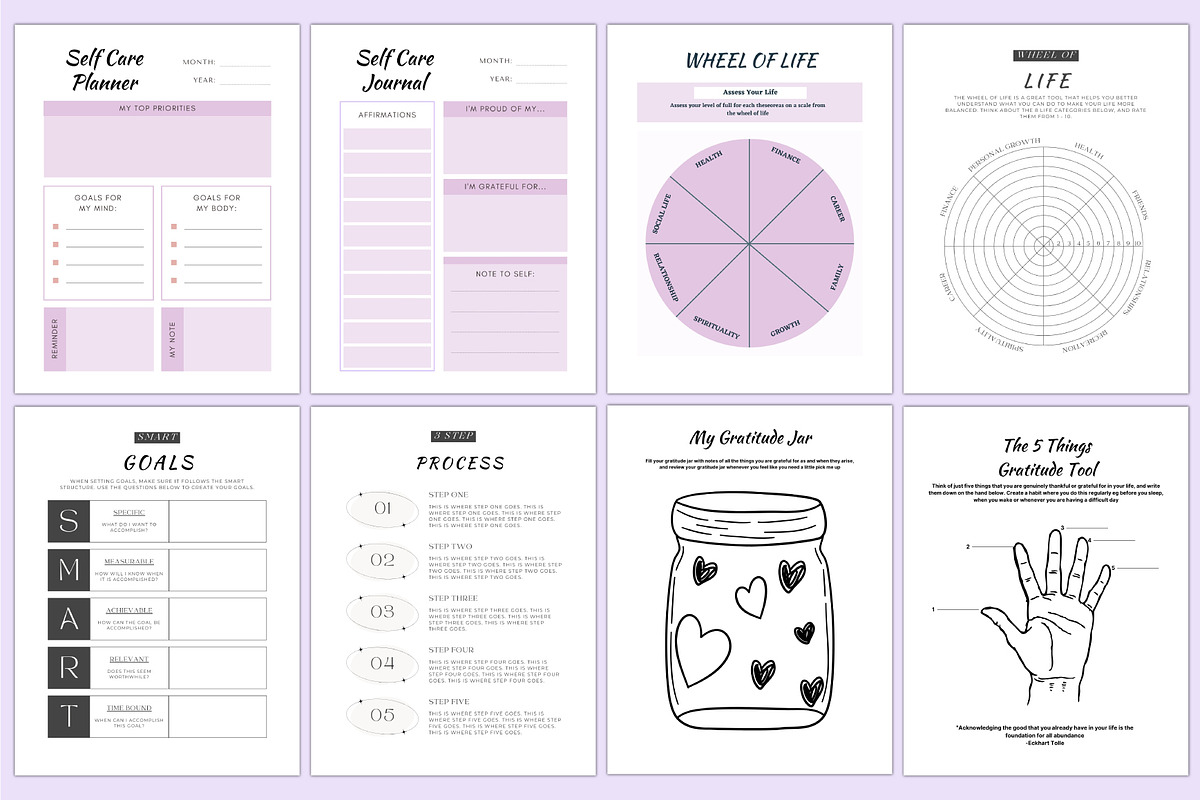 2025 Life Coaching Planner For Canva, a Stationery Template by Shumaya (Photo 4 of 8)