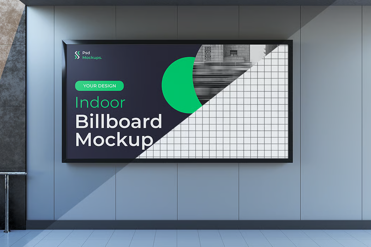Billboard Mockup Outdoor Scene, an Advertising Mockup by graphicsauce (Photo 2 of 4)