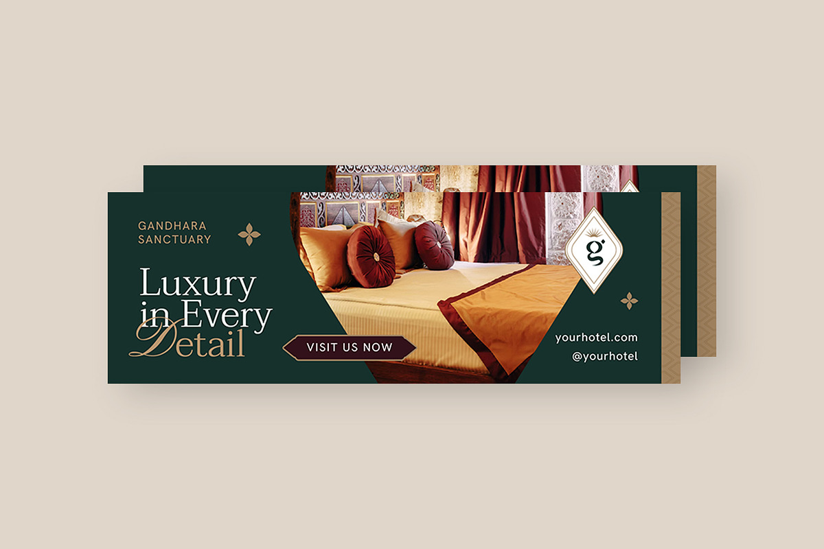 Gandhara Sanctuary - Email Header, a Marketing Template by Fannan Studio (Photo 1 of 3)