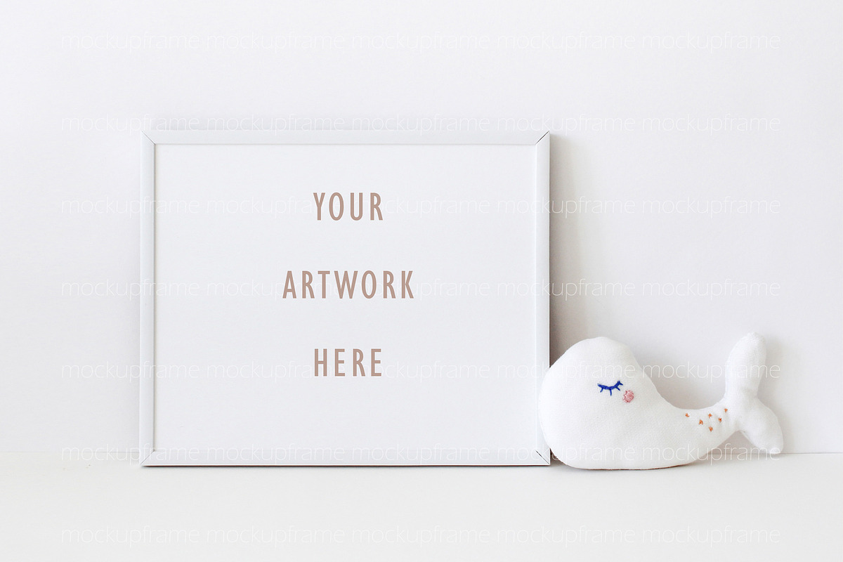 Nursery Frame Mockup Sea Art Digital, a Print Template by BirdieFrames (Photo 2 of 3)