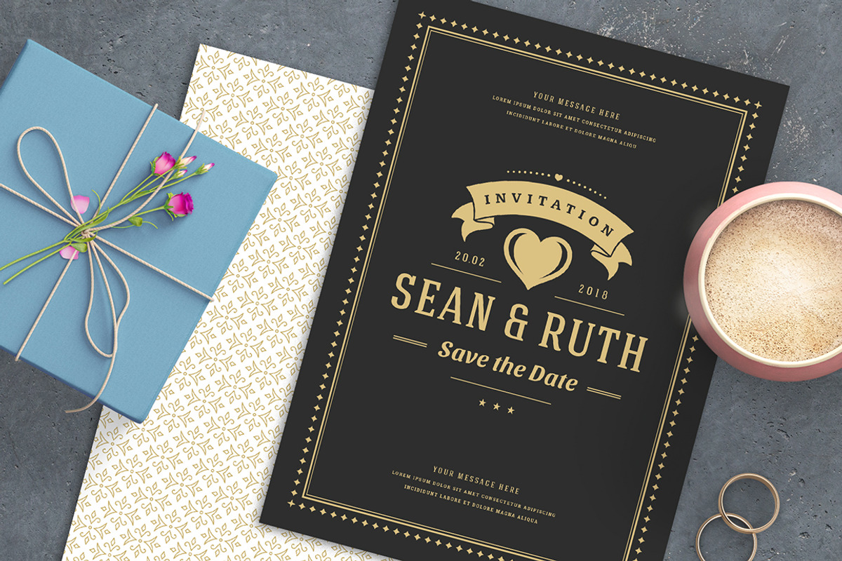 Save The Date Bundle, an Invitation Template by Vasya Kobelev (Photo 4 of 22)
