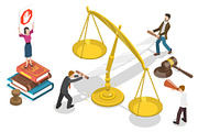 Law & Justice Set 01, a Person Illustration by AndriiStore (Thumbnail 6 of 11)