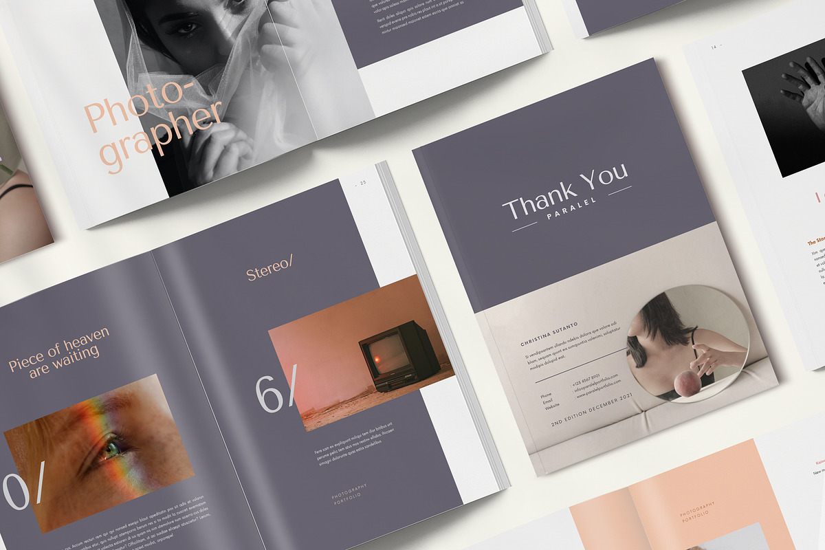PARALEL Photography Portfolio Canva, a Magazine Template by BlancaLab Studio (Photo 2 of 9)