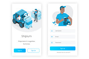 Shipment & Logistics Figma App, an UI Kit Template by themelove (Thumbnail 4 of 9)