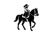 Western Cowboy Horse Silhouette Bund, an Illustration by Designs_River (Thumbnail 11 of 51)