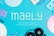 Maely | A Cute & Playful Typeface, a Script Font by TypeFairy (Thumbnail 1 of 7)