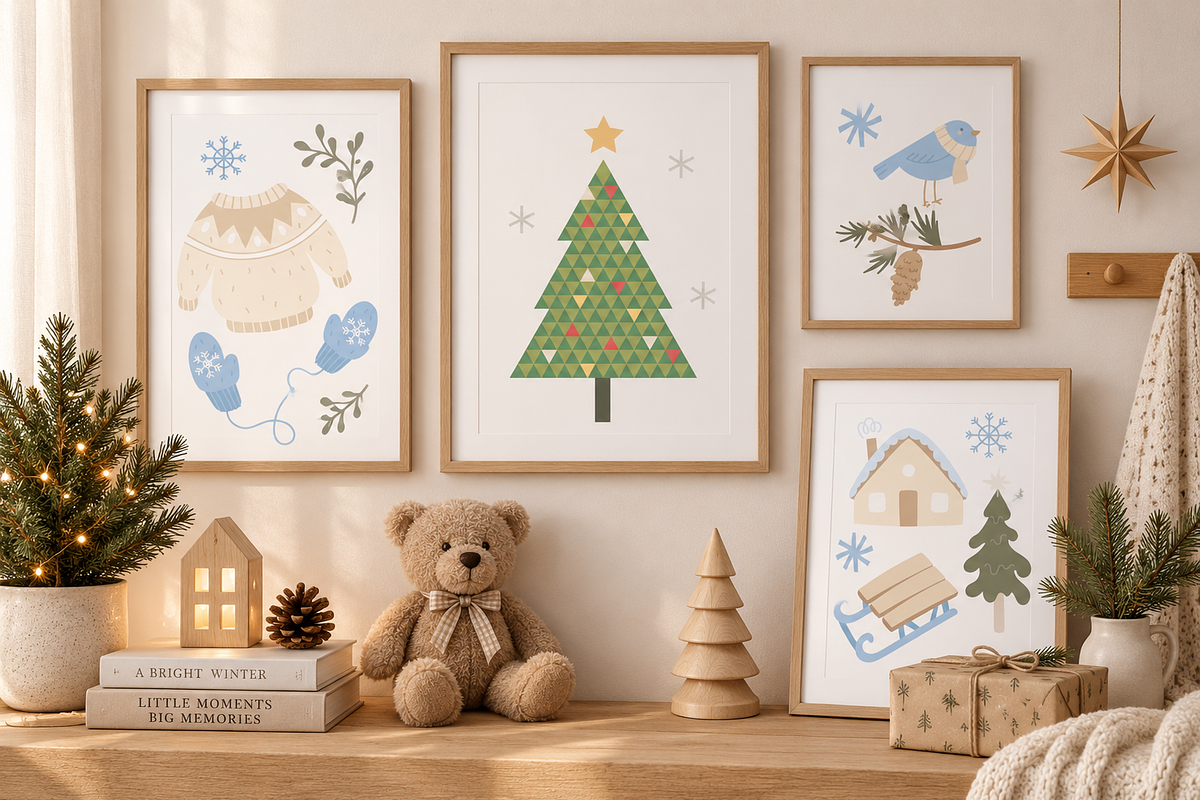 Scandinavian Xmas 100% Hand Drawn, a Seasonal Illustration by Anna Studio (Photo 4 of 11)