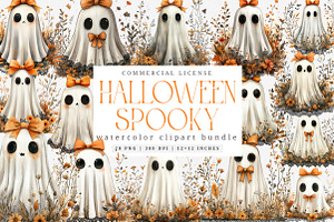 Girly Spooky Season Png, an Illustration by SinaCreation